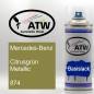 Preview: Mercedes-Benz, Citrusgrün Metallic, 874: 400ml Sprühdose, von ATW Autoteile West.